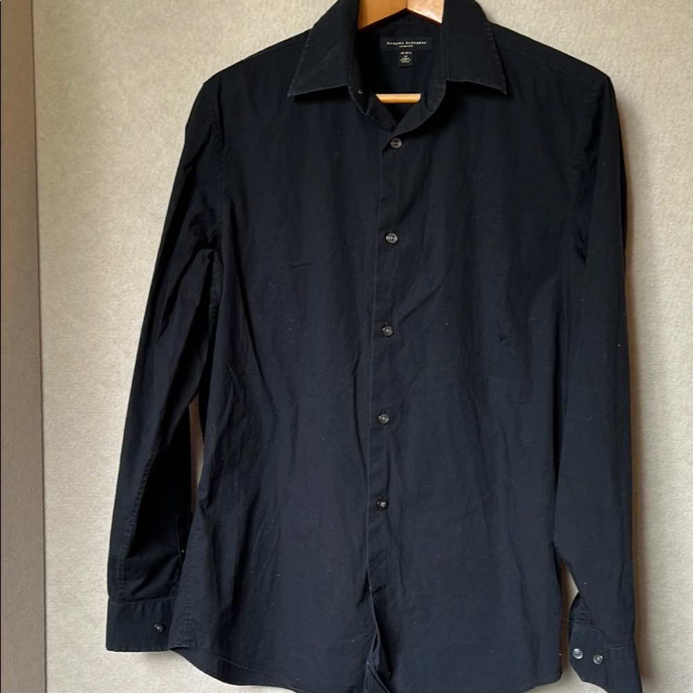 Banana Republic Slim Fit Black Shirt